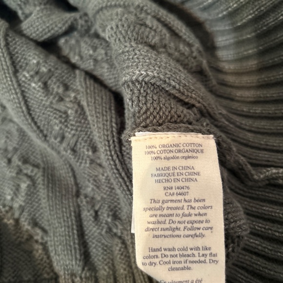 NWT Faherty organic cotton green sweater vest. Still on the website. - Picture 8 of 8